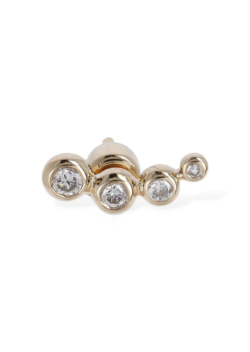 Maria Black Loren 14kt Gold & Diamond Mono Earring