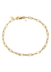 Maria Black Gemma Paper Clip Chain Bracelet in Yellow Gold at Nordstrom