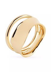 Maria Black Midnight 22K-Gold-Plated Sterling Silver Ring