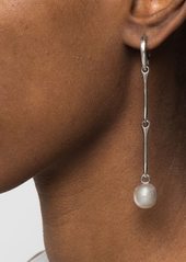 Maria Black Star pearl drop earring