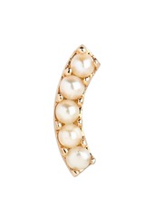 Maria Black Courbe Pearl Stud in Yellow Gold at Nordstrom