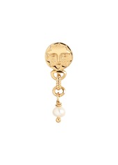 Maria Black Harlow Sun & Freshwater Pearl Single Drop Earring in Gold Hp at Nordstrom