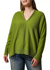 Marina Rinaldi Alba Wool-Blend V-Neck Sweater