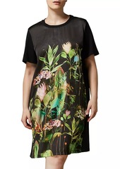 Marina Rinaldi Ezio Floral Short-Sleeve Minidress