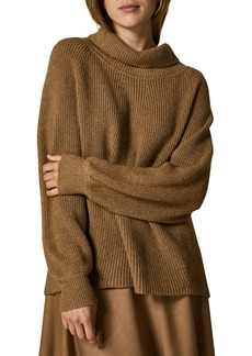 Marina Rinaldi Annapurna Cotton & Mohair Blend Sweater in Hazelnut at Nordstrom
