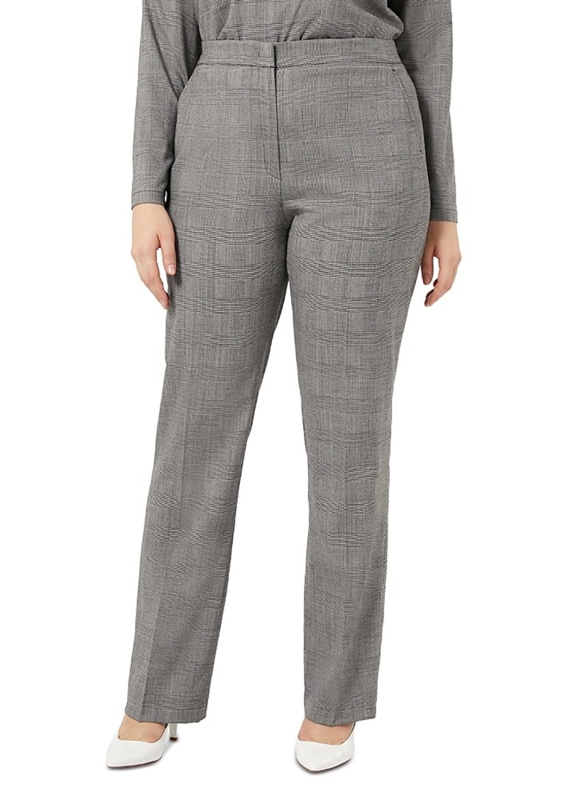 Marina Rinaldi Edwige Glen Plaid Straight Leg Pants