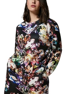 Marina Rinaldi Jewel Print Neoprene Jersey Sweatshirt