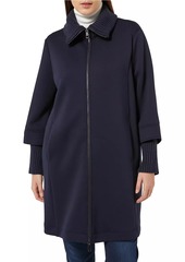 Marina Rinaldi Melfi Double-Knit Jersey Coat