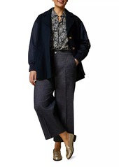 Marina Rinaldi Plus Acciuga Denim-Look Trousers