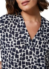 Marina Rinaldi Plus Size Prisma Printed Short-Sleeve Top