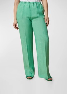 Marina Rinaldi Plus Size Rocco High-Rise Linen Trousers