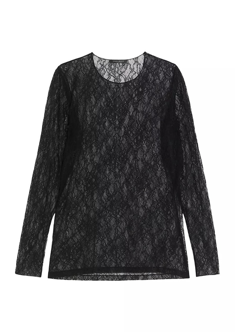 Marina Rinaldi Uscita Tirana Lace Long-Sleeve Top