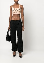 Marine Serre All Over Moon cropped top