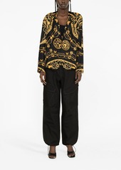 Marine Serre chain-print silk shirt