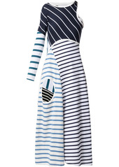 Marine Serre contrast-stripe dress