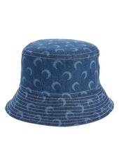 Marine Serre Moon Denim Bucket Hat