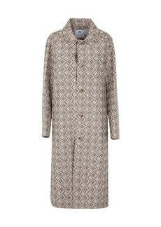 MARINE SERRE MOON DIAMANT REGENERATED JACQUARD PARDESSUS CLOTHING