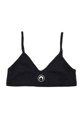 MARINE SERRE Organic Cotton Rib Bra