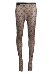 Marine Serre motif-pattern high-waisted tights