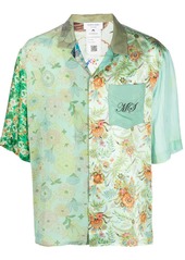 Marine Serre regenerated floral-print silk shirt