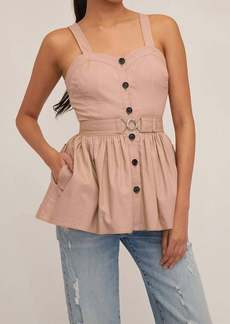 Marissa Webb Brielle Canvas And Tulle Vest In Sandshell