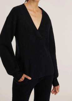 Marissa Webb Fritz V-Neck Sweater In Black
