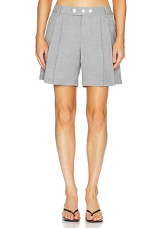 Marissa Webb Bailey Pleated Wool Short