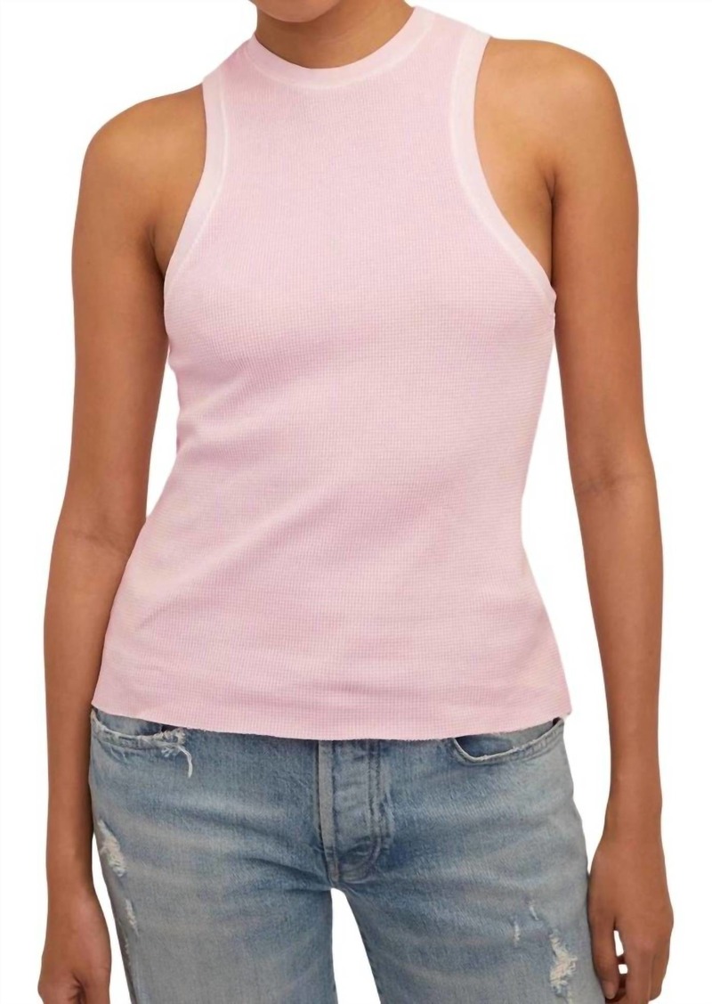 Marissa Webb Waffle Knit Tank In Peony