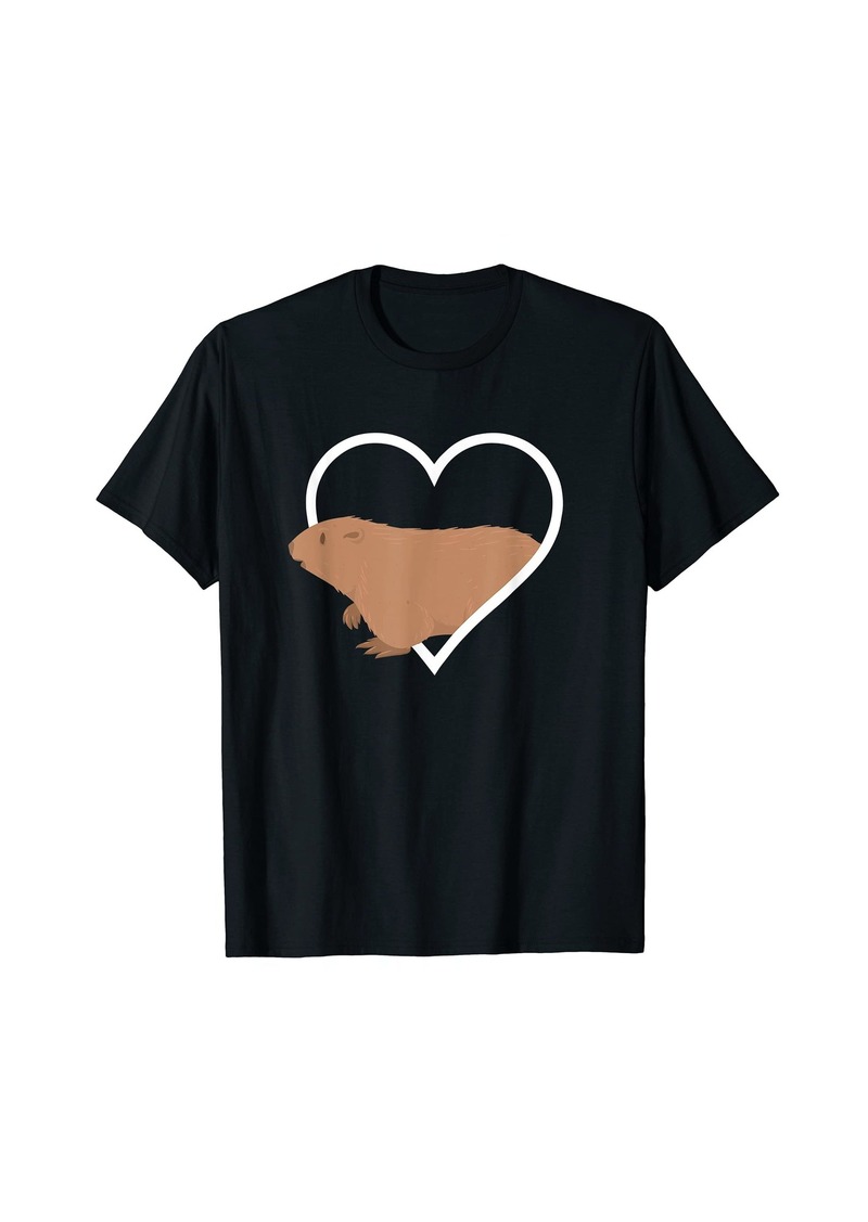 Marmot Heart Marmot Animal Zookeeper T-Shirt