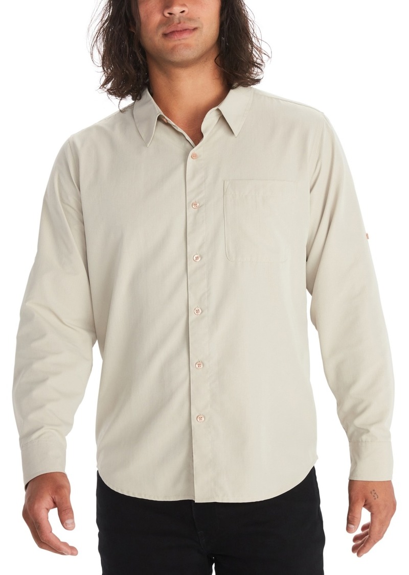 Marmot Men's Aerobora Button-Up Long-Sleeve Shirt - Sandbar