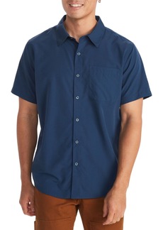 Marmot Men's Aerobora SS Shirt, Small, Blue | Father's Day Gift Idea