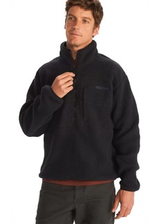 MARMOT Men's Aros Fleece 1/2 Zip Jacket - Sherpa Jacket with Retro Style for Camping and Hiking in Fall and Winter
