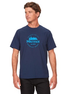 MARMOT Men's Culebra Peak Short Sleeve Tee Shirt Arctic Navy