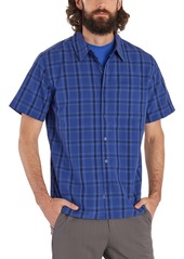 Marmot Men's Eldridge Classic Plaid Button-Up Short-Sleeve Shirt - Sleet Oliver Plaid