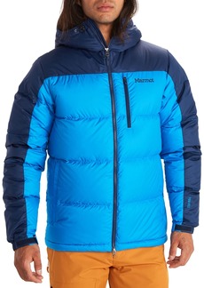 Marmot Men's Guides Down Hooded Jacket, XL, Blue