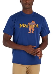 Marmot Men's Leaning Marty Graphic Short-Sleeve T-Shirt - Twilight Blue