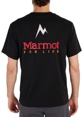 Marmot Men's Marmot For Life Short Sleeve T-Shirt, Medium, Black | Father's Day Gift Idea