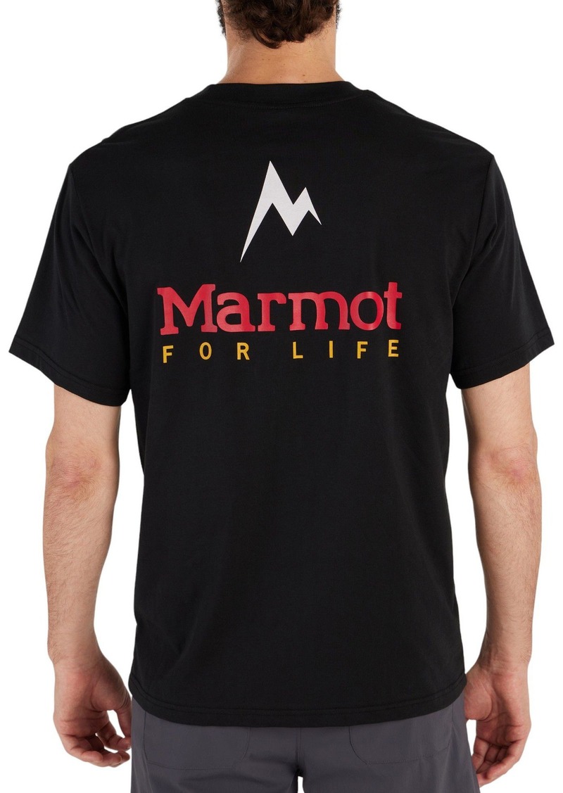 Marmot Men's Marmot For Life Short Sleeve T-Shirt, Medium, Black | Father's Day Gift Idea