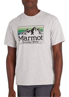 Marmot Men's MMW Gradient SS Tee, Large, Gray