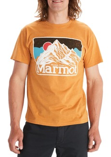 Marmot Men's Mountain Peaks Short Sleeve T-Shirt, XL, Yellow