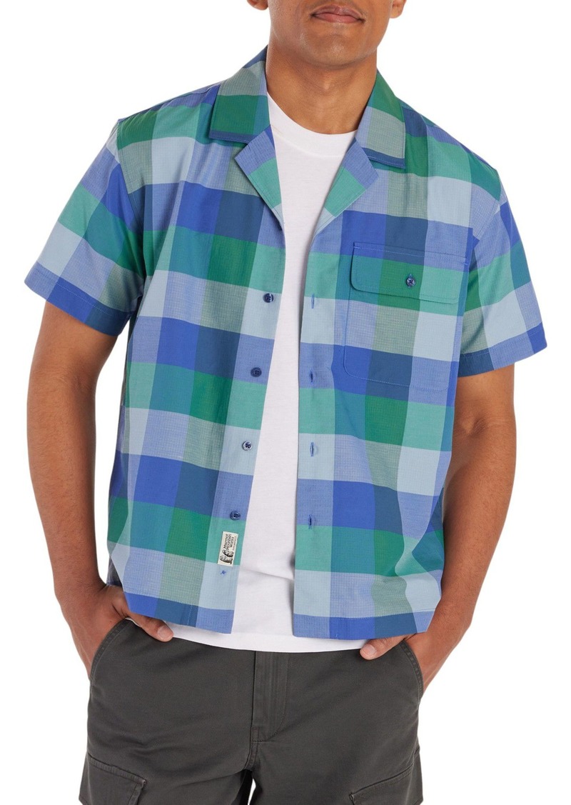 Marmot Men's Muir Camp Novelty Short Sleeve Shirt, Medium, Blue | Father's Day Gift Idea