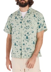 Marmot Men's Muir Camp Novelty Short Sleeve Shirt, Medium, Blue