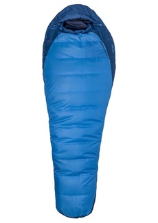Marmot Men's Trestles 15° Sleeping Bag | Insulated Water-Resistant Left-Zip Cobalt Blue/Blue Night