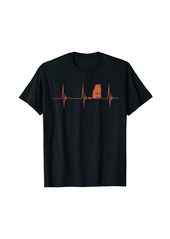 Marmot Rodent Ground Hog Heartbeat EKG Pulseline T-Shirt