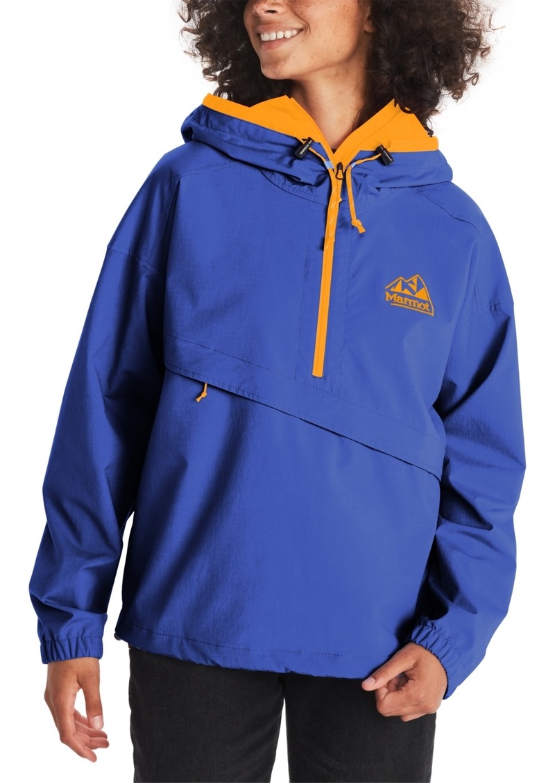 Marmot Women's '96 Active Anorak - Trail Blue/Golden Sun