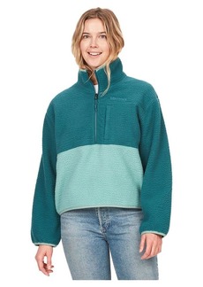 MARMOT Women's Aros Fleece 1/2 Zip Jacket - Sherpa Jacket with Retro Style for Camping and Hiking in Fall and Winter