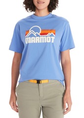 Marmot Women's Coastal Short Sleeve T-Shirt, Medium, Blue