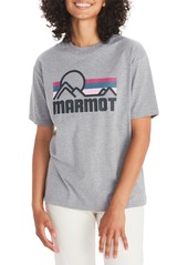 Marmot Women's Coastal Short Sleeve T-Shirt, Small, Blue