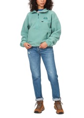 Marmot Women's Collared Zip-Front Fleece Sweatshirt - Blue Agave