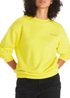 Marmot Women's MMW Circle Heavyweight Crewneck Sweatshirt, XS, Yellow